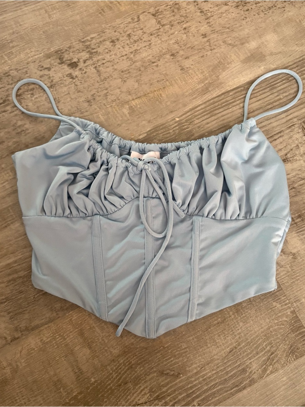 Princess Polly baby blue corset top women’s size 0